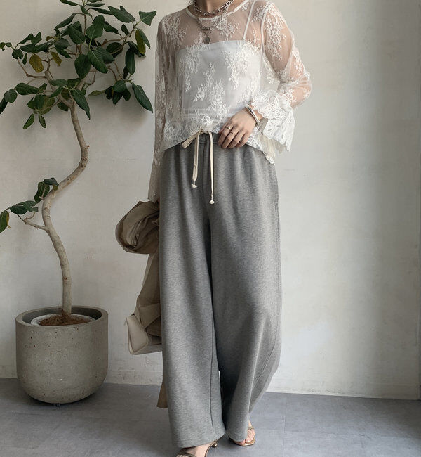  「レースフレアブラウス」|シャツ・ブラウス|