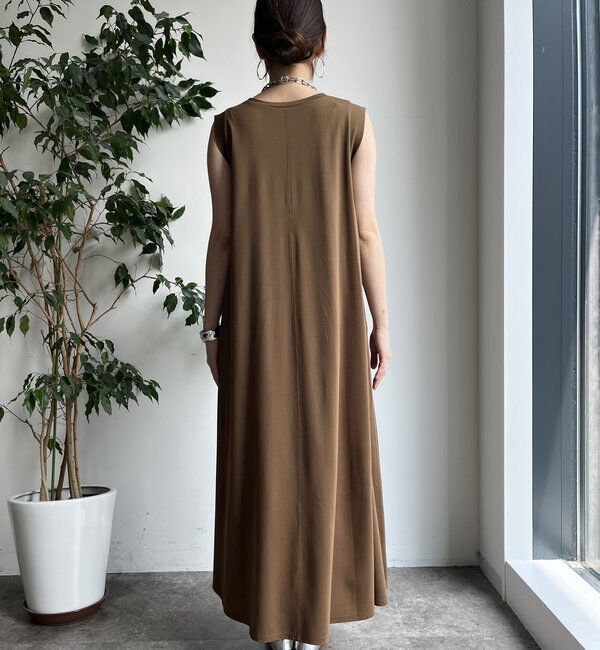  「シルケットスムースフレアカットワンピース」|ワンピース|