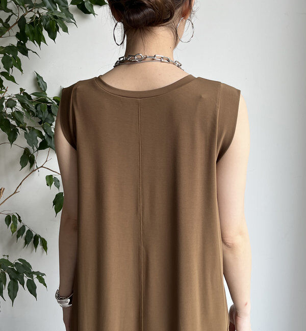  「シルケットスムースフレアカットワンピース」|ワンピース|