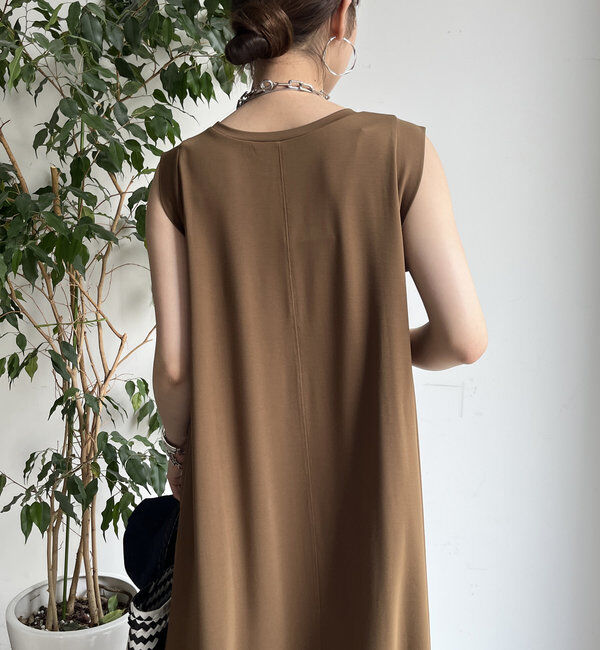  「シルケットスムースフレアカットワンピース」|ワンピース|