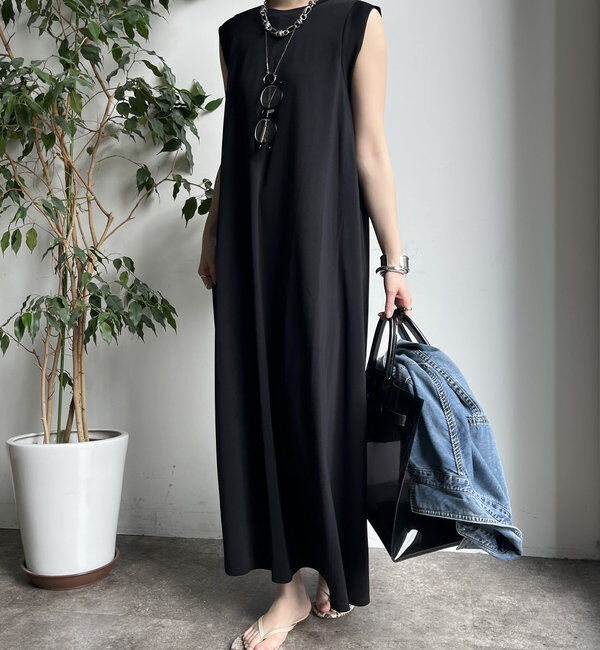  「シルケットスムースフレアカットワンピース」|ワンピース|