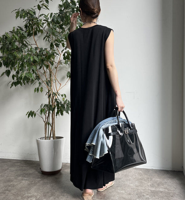  「シルケットスムースフレアカットワンピース」|ワンピース|