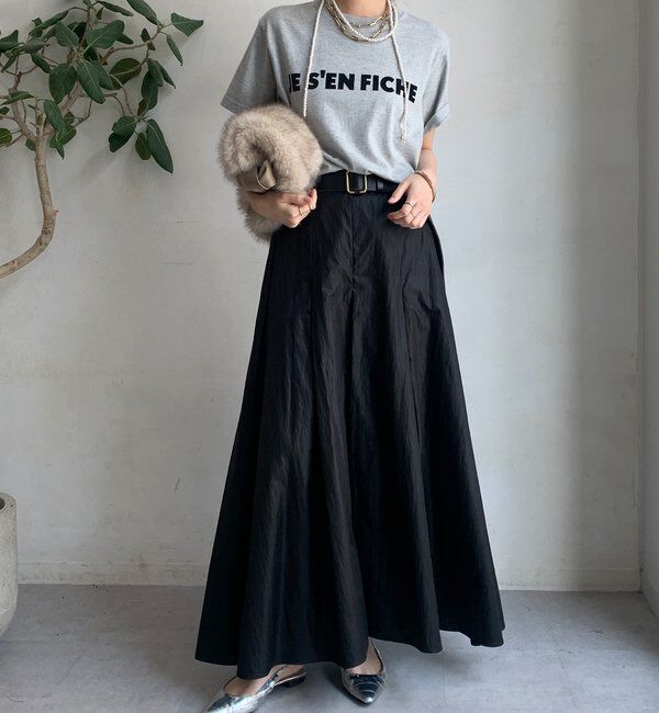  「シャイニータックフレアスカート」|スカート|