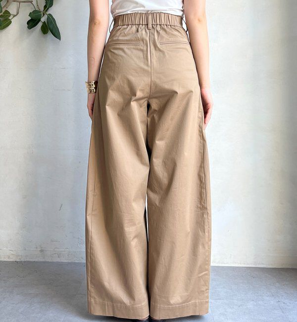  「ストレッチサテンバレルパンツ」|チノ|