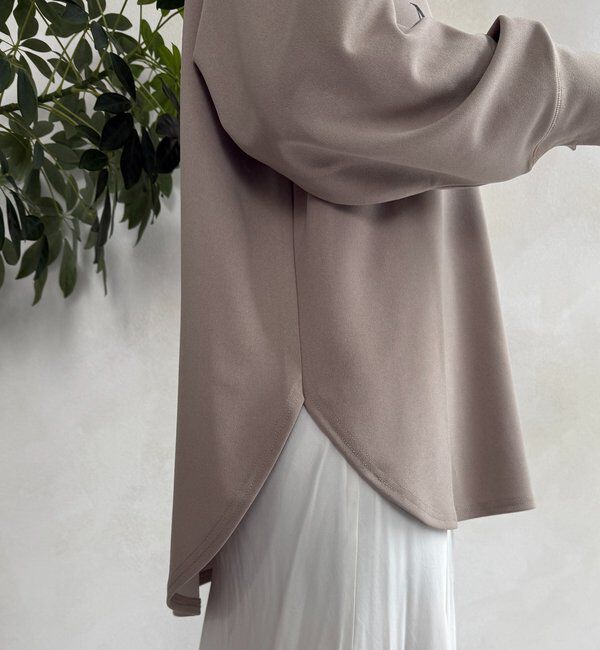  「カットジョーゼットMOREEロゴTEEブラウス」|シャツ・ブラウス|