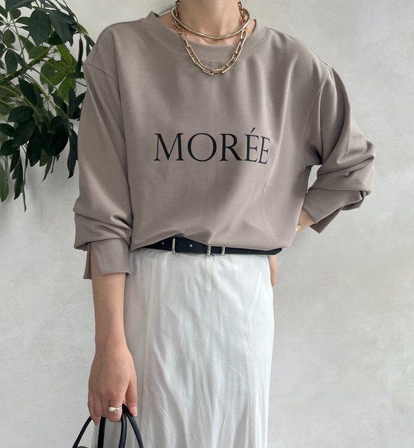  「カットジョーゼットMOREEロゴTEEブラウス」|シャツ・ブラウス|