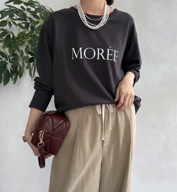  「カットジョーゼットMOREEロゴTEEブラウス」|シャツ・ブラウス|