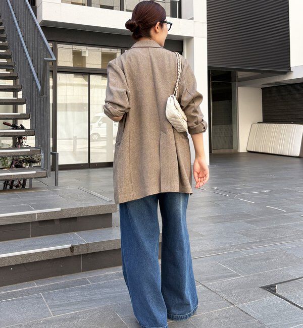  「シャンブレーダブルジャケット」|テーラードジャケット|