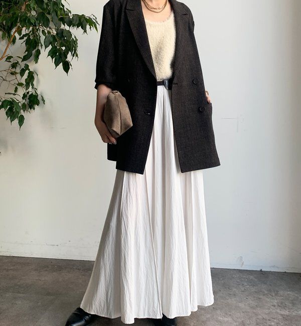  「シャンブレーダブルジャケット」|テーラードジャケット|