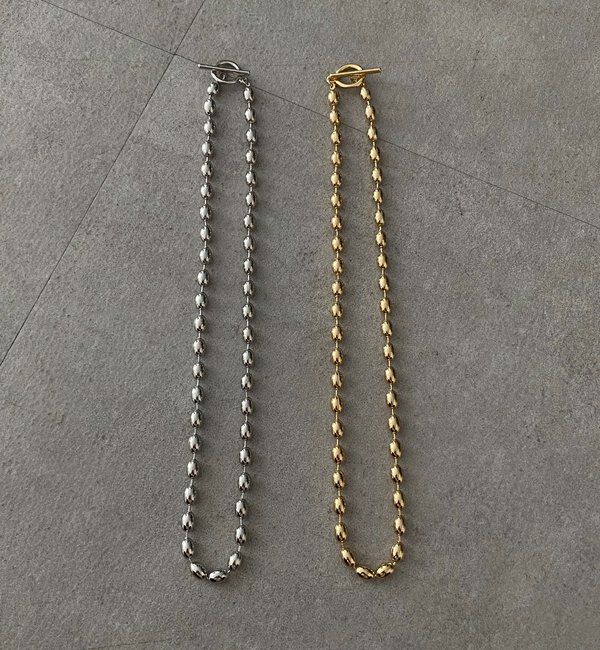  「【インフルエンサー SAKURA企画】アレルギー対応 オーバルチェーンネックレス」|ネックレス|