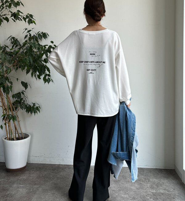  「前後ロゴポンチョプルオーバー」|Tシャツ・カットソー|