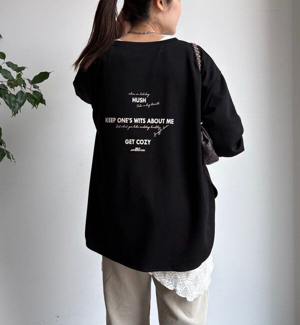  「前後ロゴポンチョプルオーバー」|Tシャツ・カットソー|