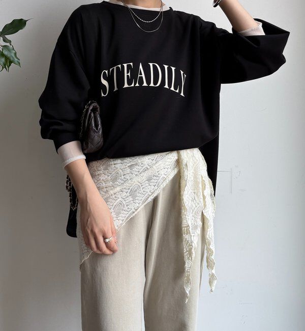  「前後ロゴポンチョプルオーバー」|Tシャツ・カットソー|