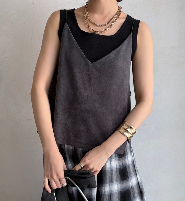  「スウェードビスチェ」|シャツ・ブラウス|