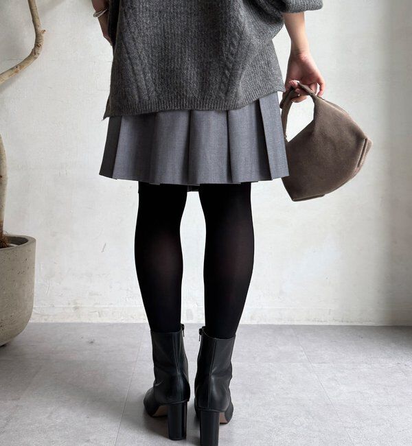  「ミドル丈プリーツスカート」|スカート|