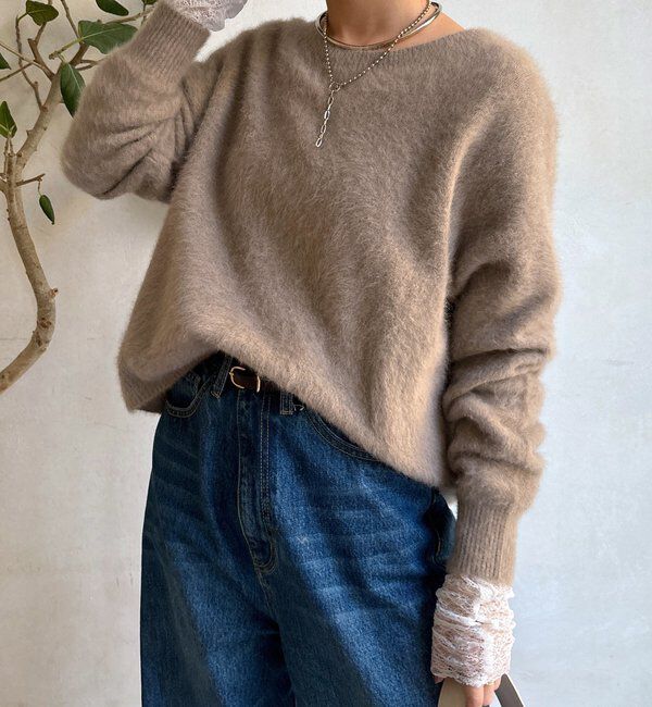  「ファーカシミヤカーディガン」|カーディガン|