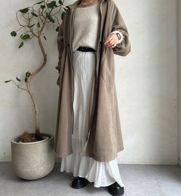  「【WEB限定】フリースロングコート」|その他|