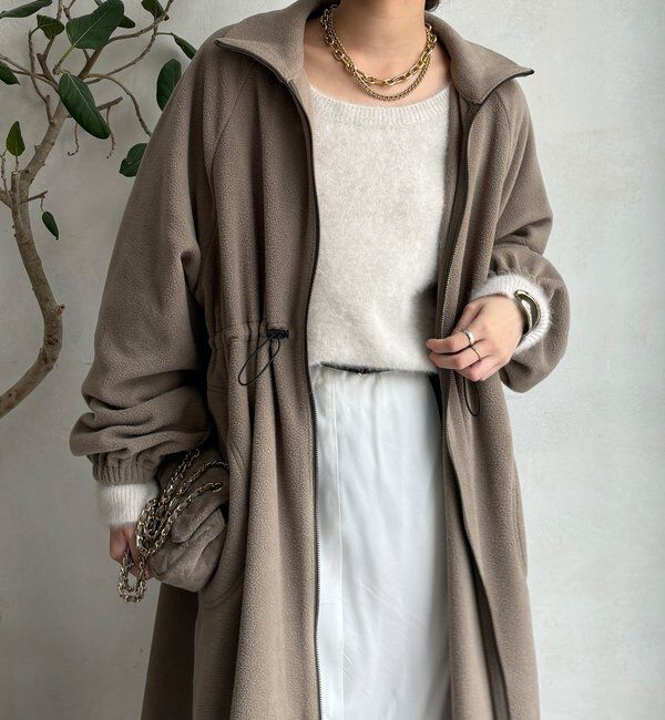  「【WEB限定】フリースロングコート」|その他|
