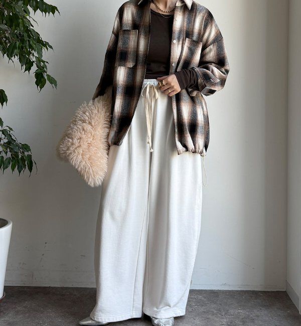  「起毛チェックドロストシャツ」|シャツ・ブラウス|