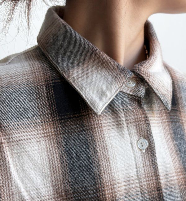  「起毛チェックドロストシャツ」|シャツ・ブラウス|