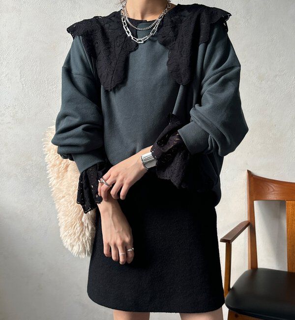  「レースカラーブラウス」|シャツ・ブラウス|