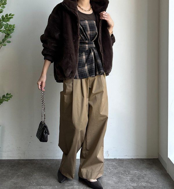  「【WEB限定】フェイクミンクスタンドファーブルゾン」|その他|