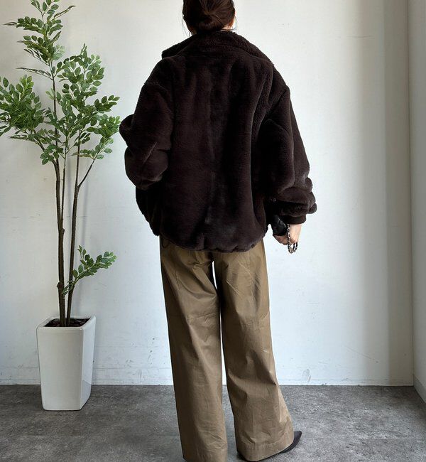  「【WEB限定】フェイクミンクスタンドファーブルゾン」|その他|