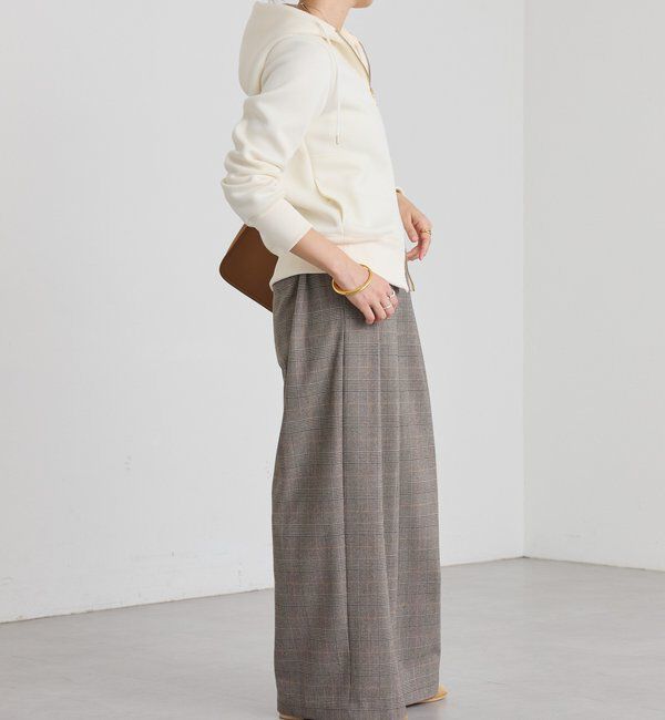  「【WEB限定/キレイめ上品】スポンジダンボールZIPパーカーカットソー」|パーカー|