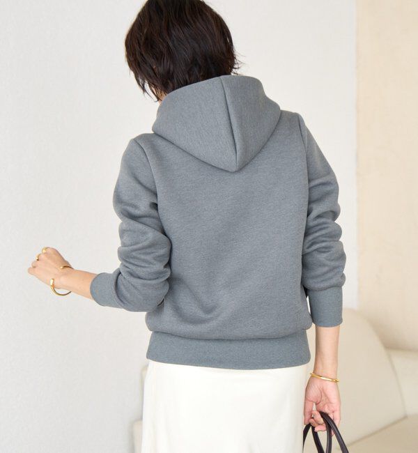  「【WEB限定/キレイめ上品】スポンジダンボールZIPパーカーカットソー」|パーカー|