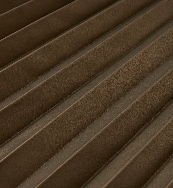  「【リバイバル/ウエストゴムで着やすい】レザーライクプリーツスカート」|スカート|