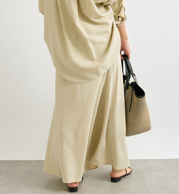  「【セットアップ可】ガーメントダイバイヤススカート」|スカート|