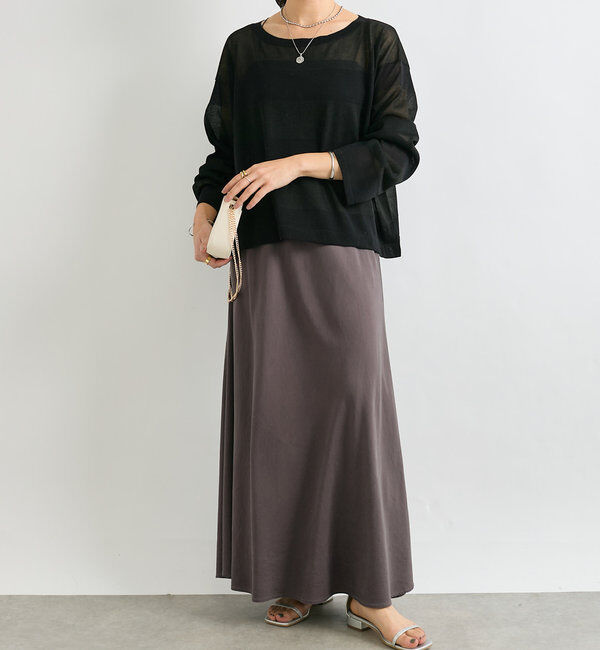  「【セットアップ可】ガーメントダイバイヤススカート」|スカート|