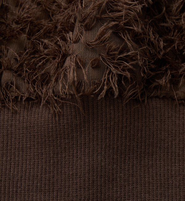  「【着映え】リブ付きフリンジブラウス」|シャツ・ブラウス|