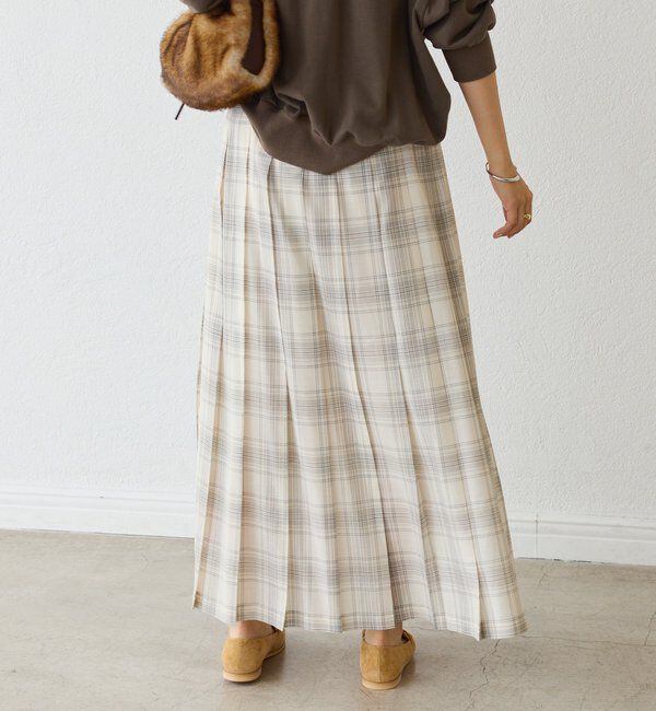  「シアーチェックプリーツスカート」|スカート|