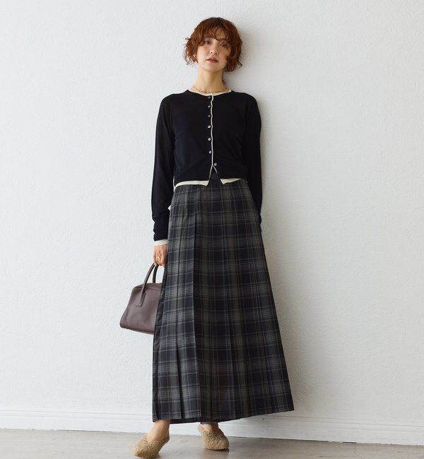  「シアーチェックプリーツスカート」|スカート|
