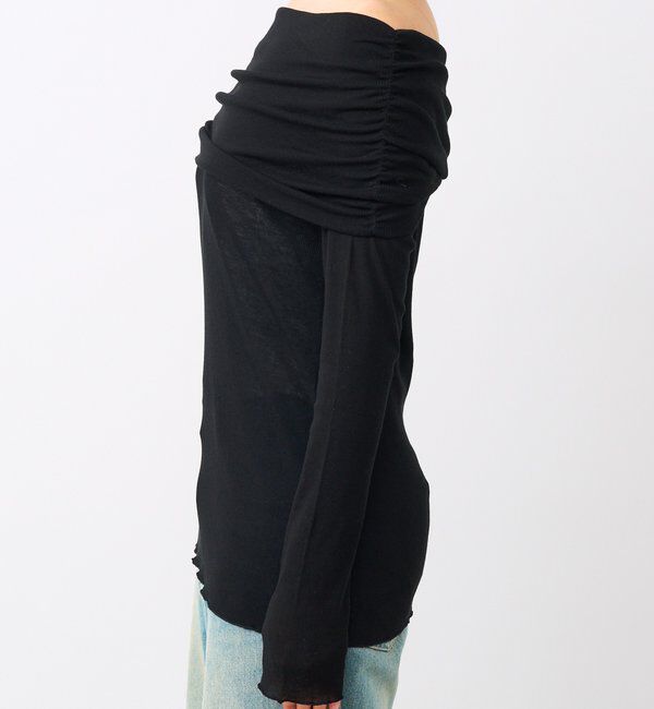  「【女性らしい抜け感】シアーテレコオフショルカットソー」|Tシャツ・カットソー|