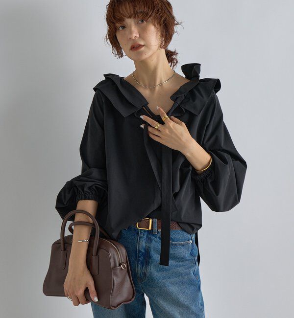  「【リバイバル】ドロストフリルカラーブラウス」|シャツ・ブラウス|