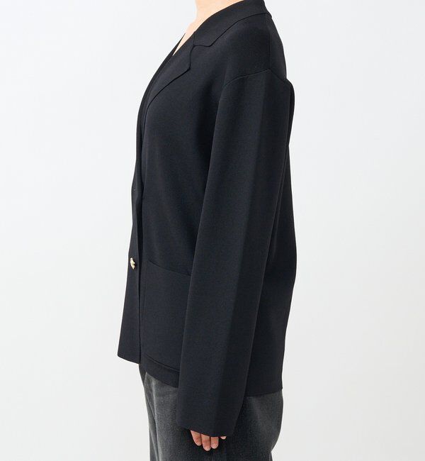  「【季節の変わり目に/接触冷感】ニットジャケット」|テーラードジャケット|