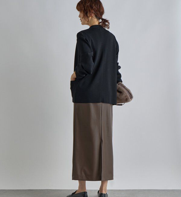  「【季節の変わり目に/接触冷感】ニットジャケット」|テーラードジャケット|