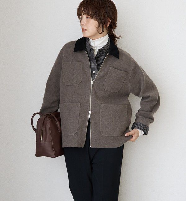  「ニットハンティングジャケット」|カーディガン|