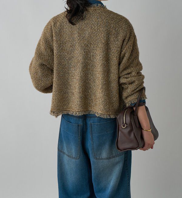  「【品のある着こなしに】リンクスツイードカーデ」|カーディガン|