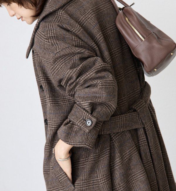  「【インフルエンサーSHIHO企画】チェックステンカラーコート」|その他|