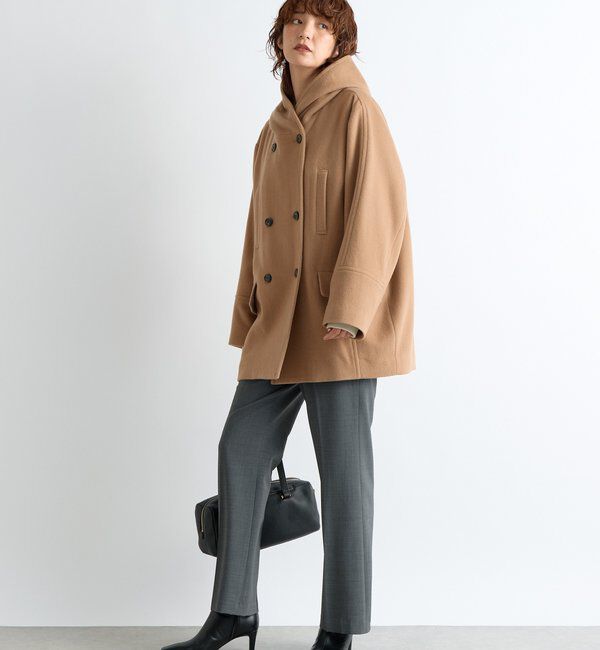  「【顔周り華やか】ビーバーフーディコート」|その他|