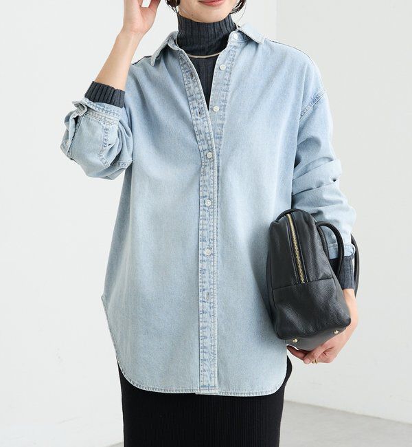  「【MONN.:.(モン)】クリアデニムシャツ」|シャツ・ブラウス|