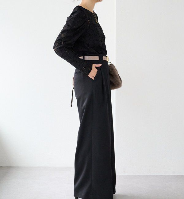  「【a Nice （ア ・ニース）】クラフトレースブラウス」|シャツ・ブラウス|