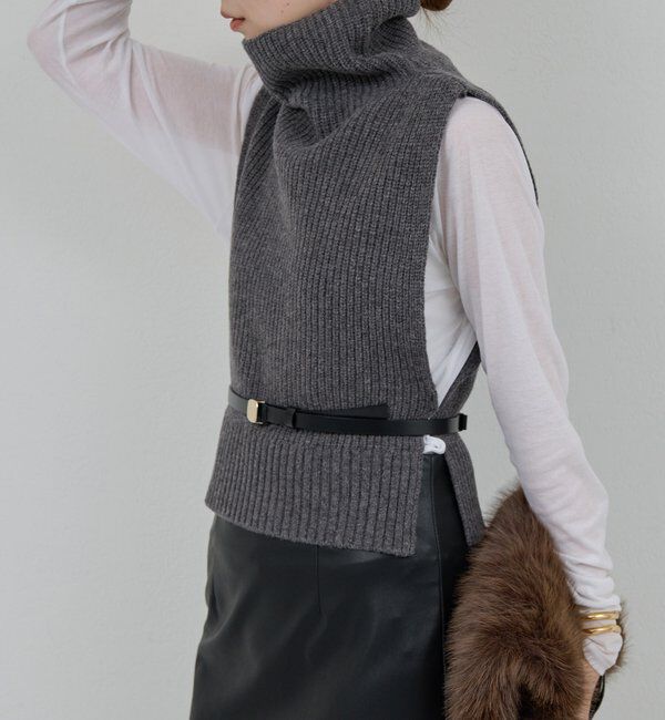  「レイヤードニットベスト」|ニット・セーター|