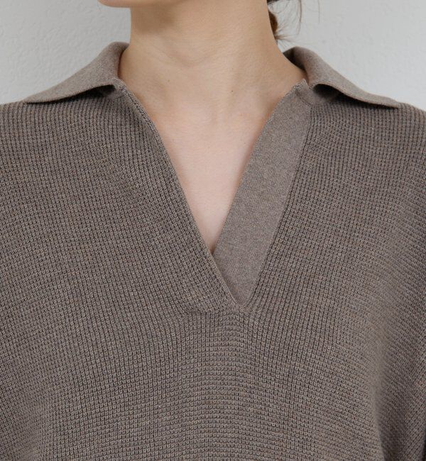  「【HERITANOVUM】ワッフルスッキパーニット」|ニット・セーター|