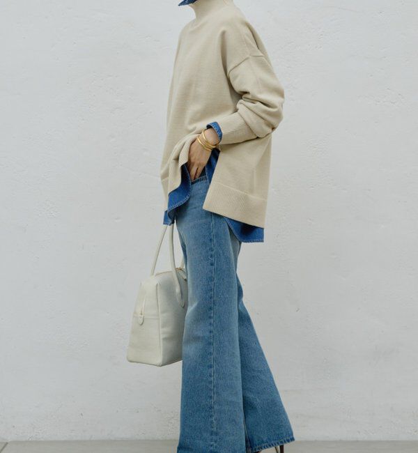  「【手洗い可】【全骨格対応】オーバータートルニット」|ニット・セーター|