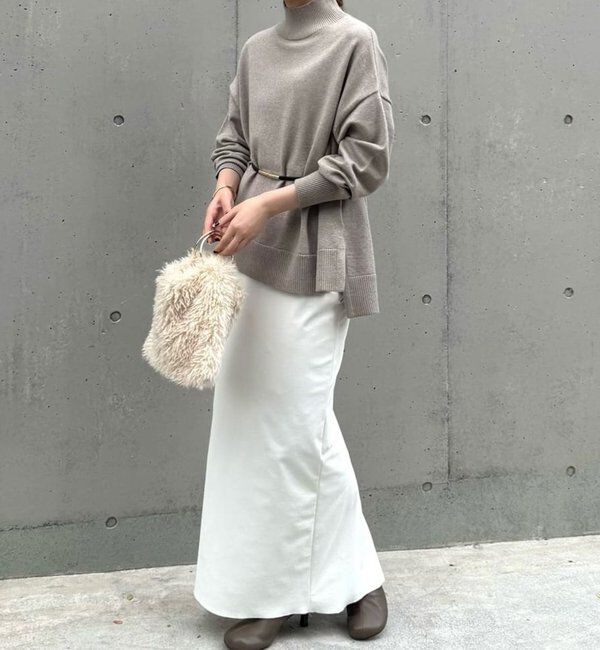  「【手洗い可】【全骨格対応】オーバータートルニット」|ニット・セーター|