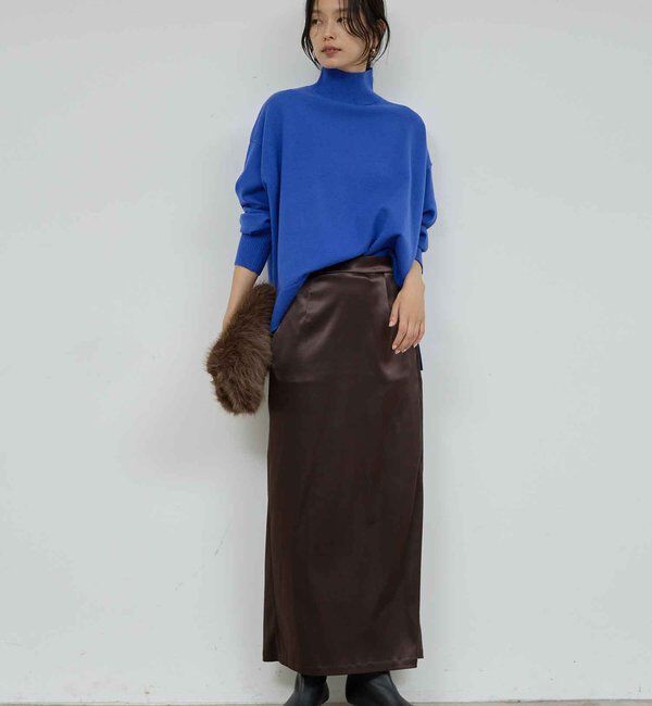  「【手洗い可】【全骨格対応】オーバータートルニット」|ニット・セーター|